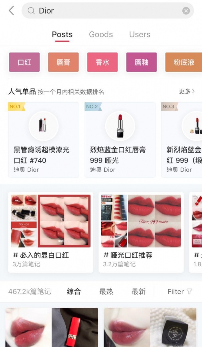 Little Red Book/Xiaohongshu : accessing content-brand